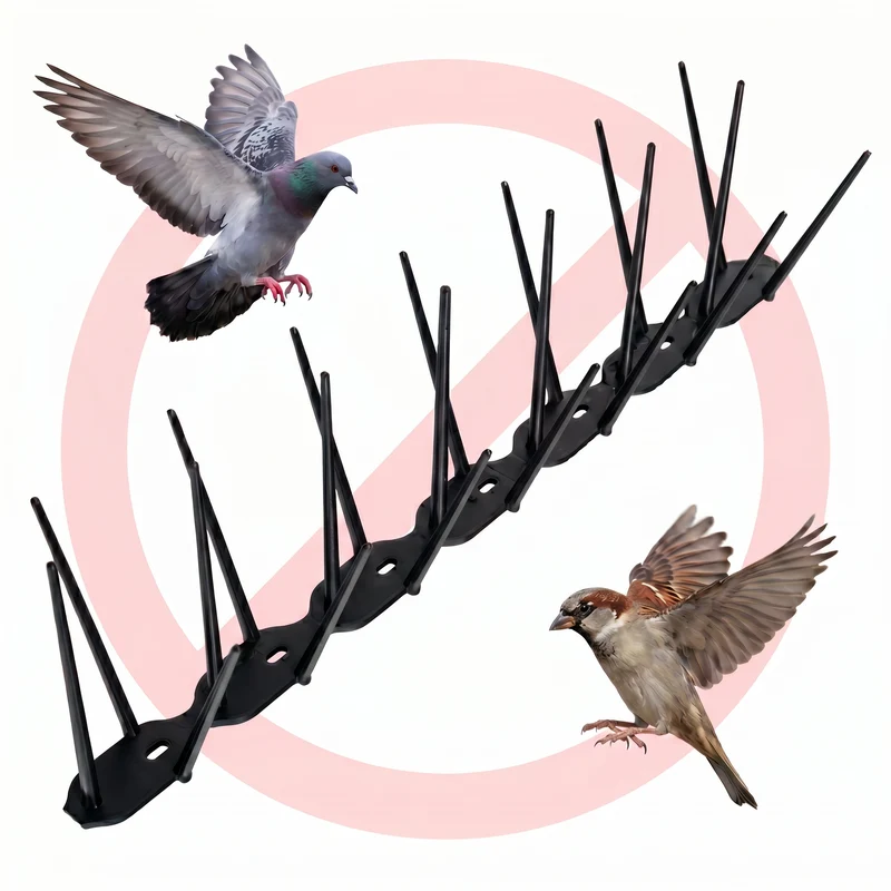 HexGuard - Vogelspikes Taubenspikes aus Kunststoff – 4 Farben