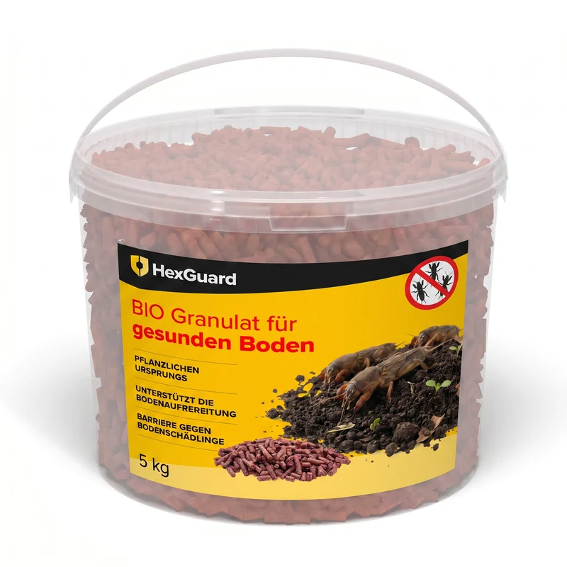 HexGuard - Soil Granulat zur Bekämpfung von Bodenschädlingen: Engerlinge, Drahtwürmer und Dickmaulrüssler