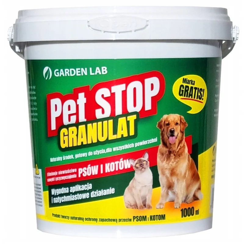 PET STOP GRANULAT Ein natürliches Mittel zum Schutz gegen Hunde und Katzen