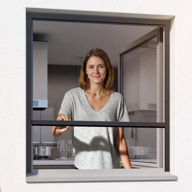 Fliegengitterrollo für Fenster nach Maß