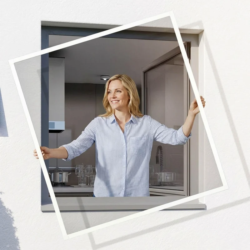 EXTRA Fliegengitterfenster mit Rahmen, zum Einhängen