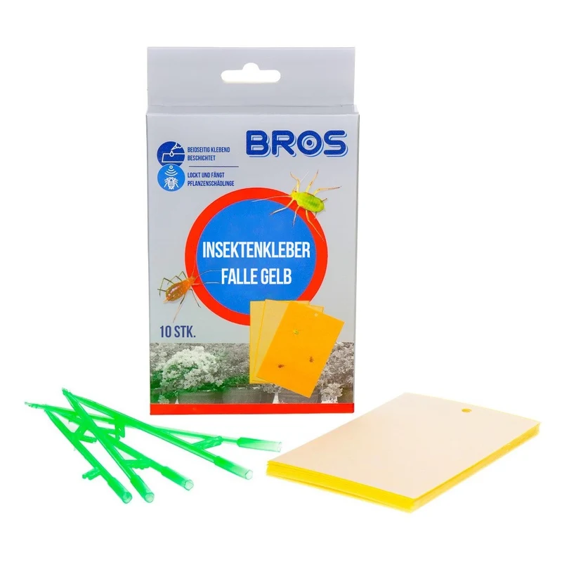 BROS Kleber für Blumentöpfe Mittel gegen Blattläuse und andere Insekten 10 Stk.