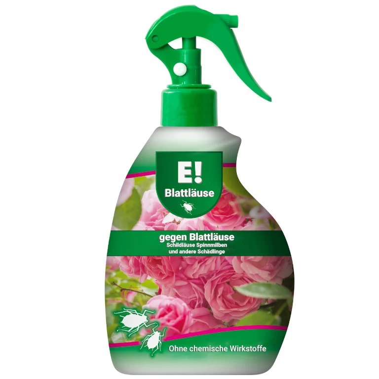 E! Mittel gegen Blattläuse, Schildläuse, Spinnmilben und Raupen Sprühflasche 250ml