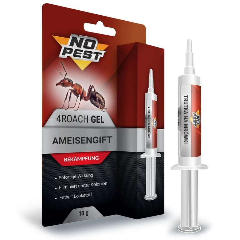 NO PEST Köder Gel-Gift gegen Ameisen, Kakerlaken und Silberfischchen 10g