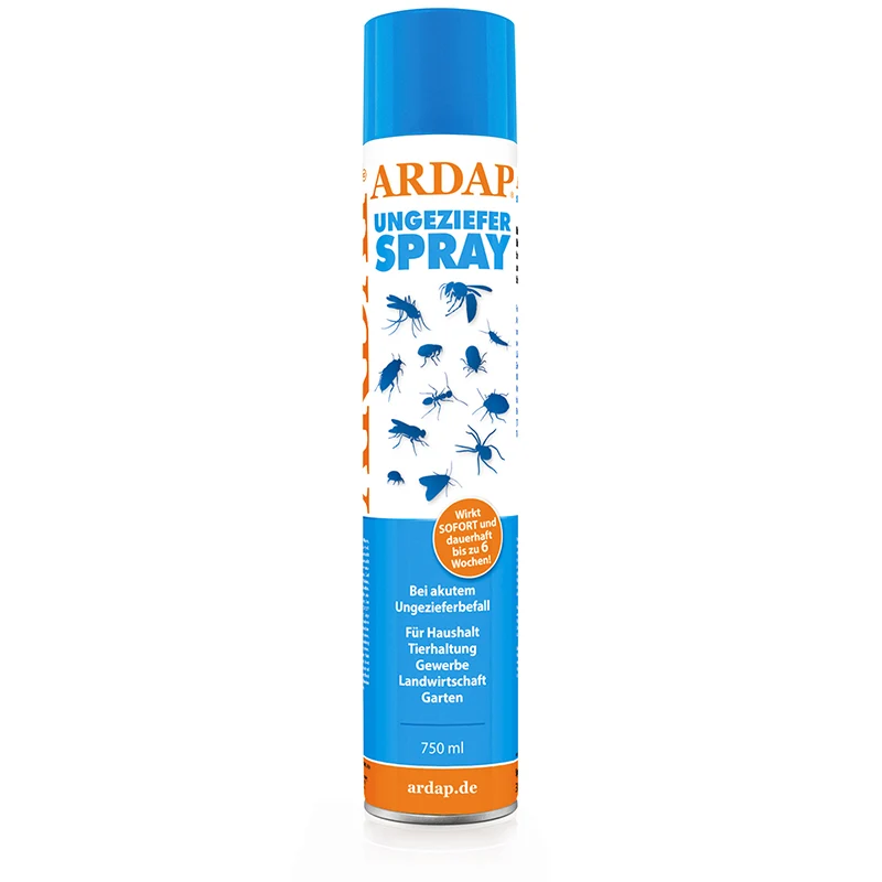 Ardap Ungeziefer Spray gegen Fliegen, Ameisen, Flöhe und Wespen 750ml