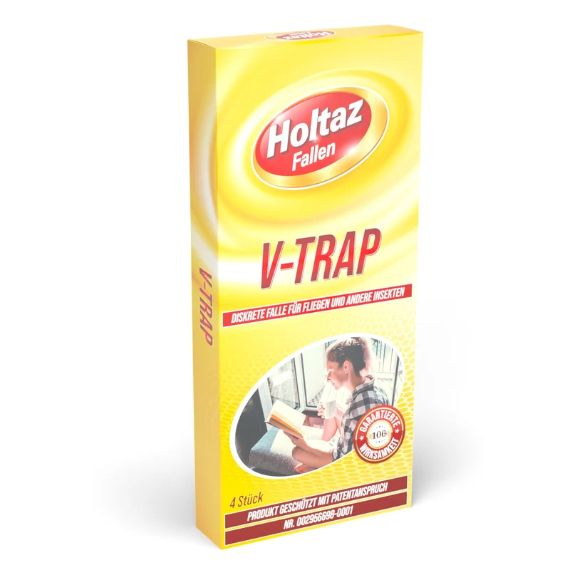 V-TRAP diskrete Falle gegen Fliegen, Fruchtfliegen und Motten