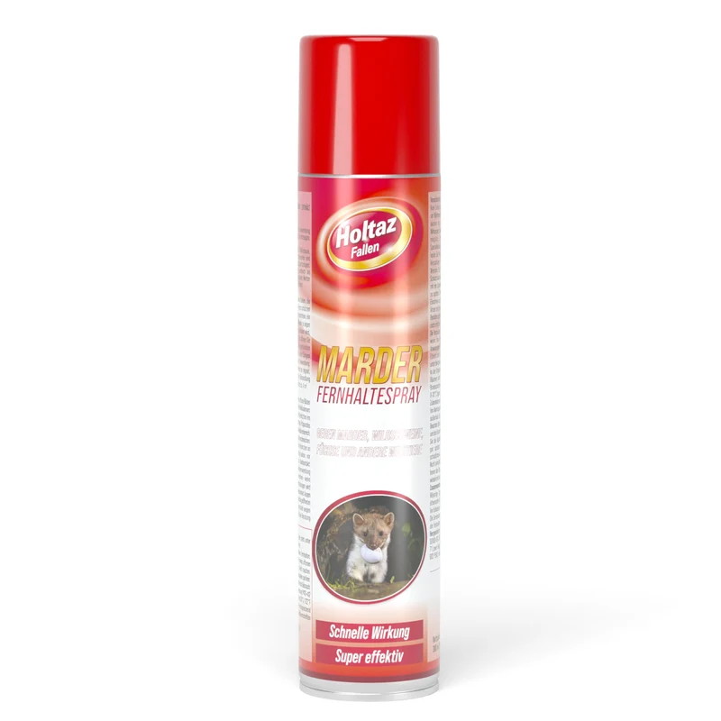 Spray gegen Marder, Maulwürfe, Füchse und Wildschweine