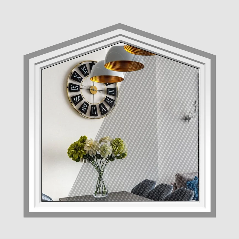 Fliegengitter für Fenster · Fünfeck gleichschenklig · ComfortFit