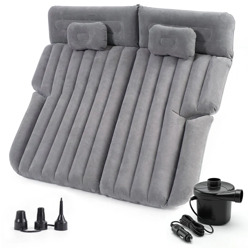 Sekey Auto-Luftmatratze mit 12V-Pumpe – SUV Matratze für 2–3 Personen, 185×144×12 cm, 6 Luftkammern, Tragbare Campingmatratze für Auto, Van, Kombi & Reisen