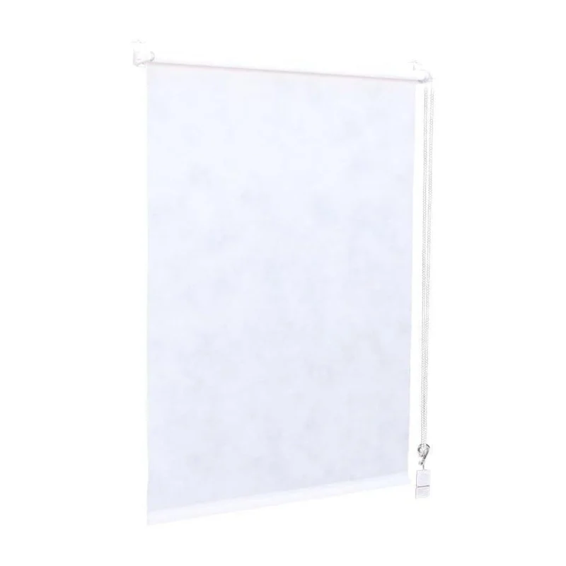 Sekey Rollo ohne Bohren, Lichtdurchlässiges Fensterrollo aus Vliesstoff, Klemmfix Rollos, Weiß
