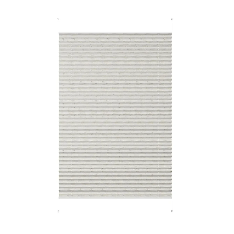 Sekey Plissee ohne Bohren in Beige mit Leinenstruktur Blickdichtes Sonnenschutzrollo, Klemmfix & verspannt
