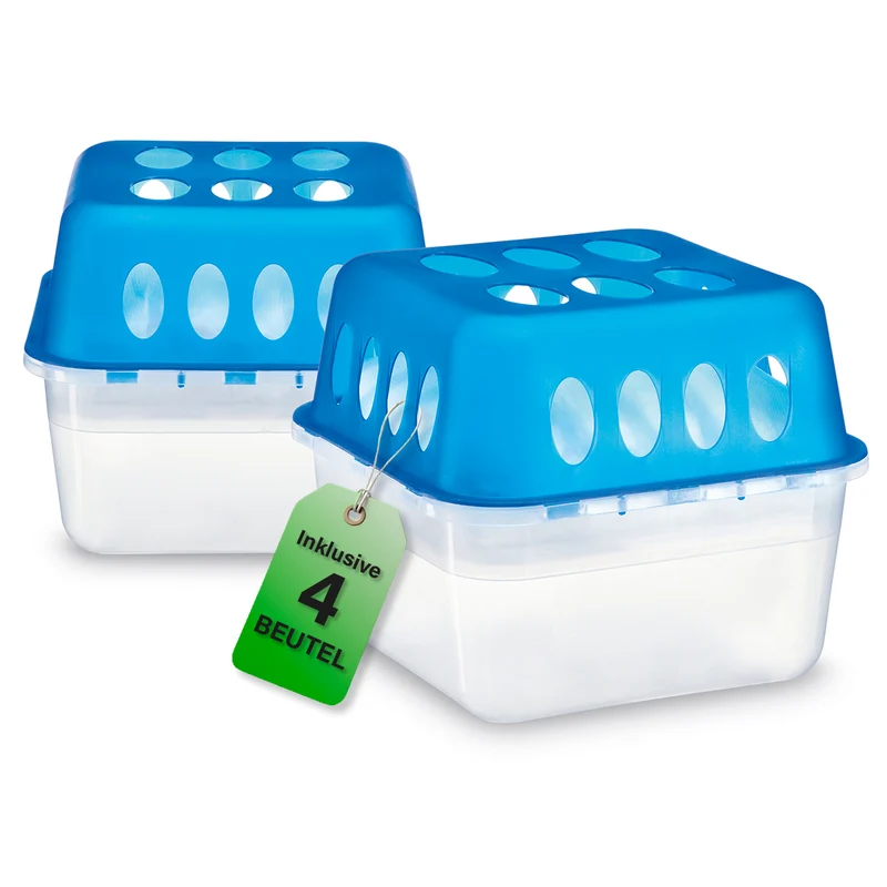 Luftentfeuchter-Set, 2 Behälter inkl. 4 Beutel