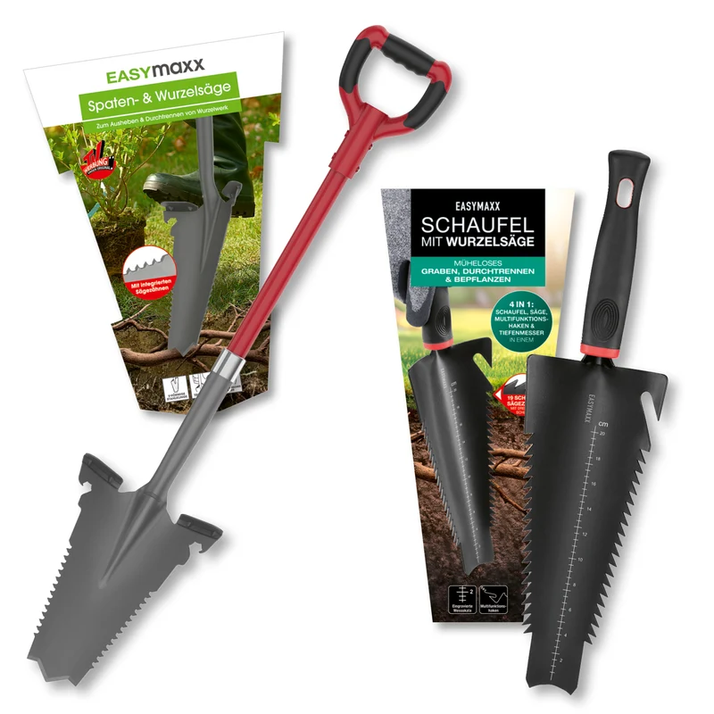 Gartenwerkzeug-Set mit Wurzelsägefunktion - 2-tlg.