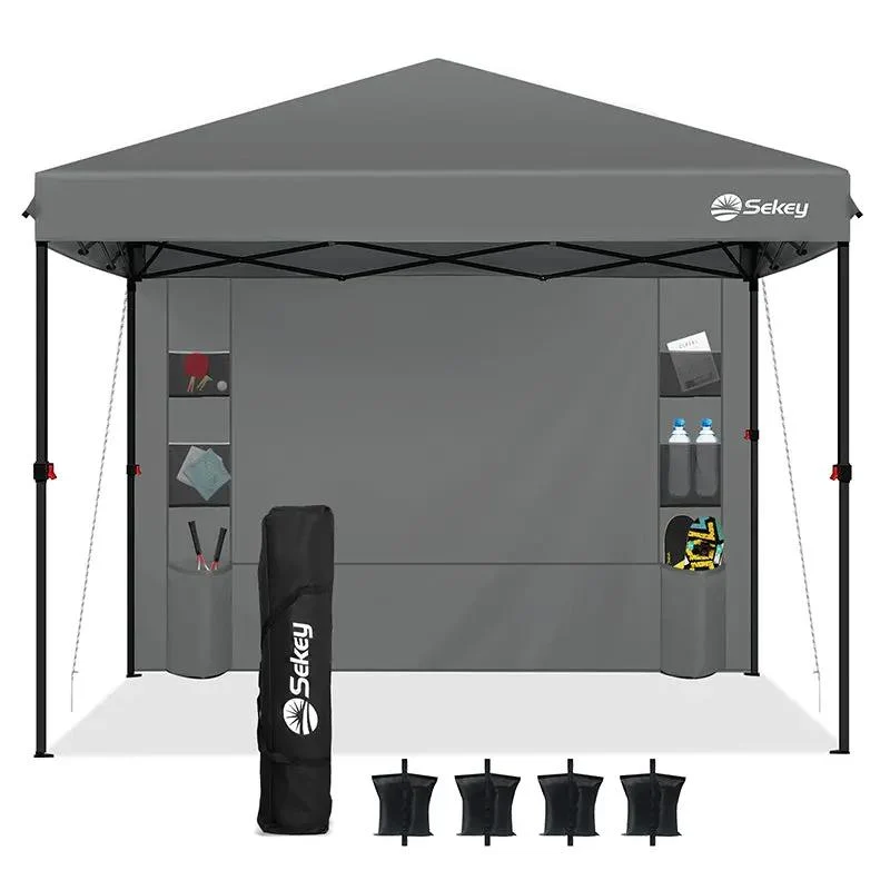 Sekey 300 x 300 cm Faltpavillon mit 1 Seitenteilen