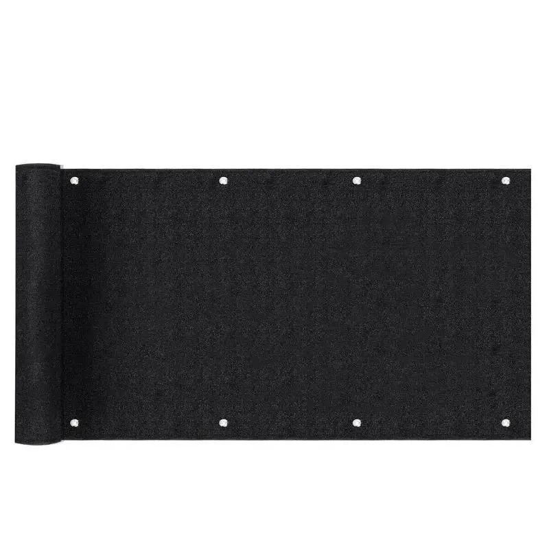 Sekey Balkon Sichtschutz aus 220 g/m² HDPE, Schwarz