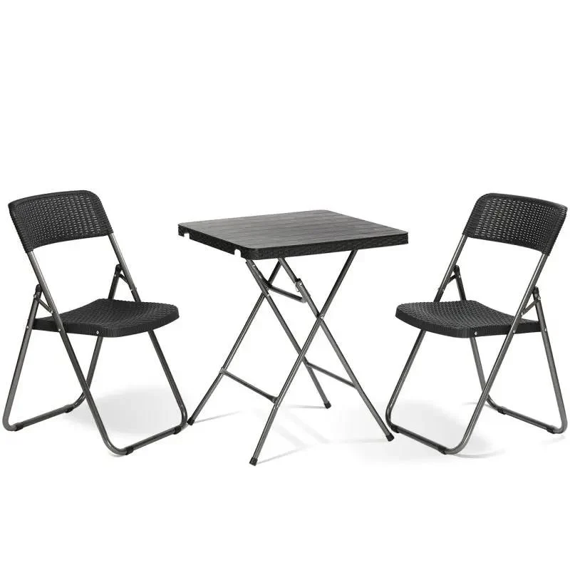 Sekey 3-teilig Balkonset, 2 Klappstuhl und Klapptisch, OF5