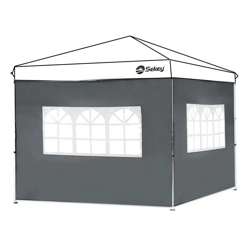 Sekey 3×3m Seitenwand für Pavillon, 2er Set, mit 2 Fenster