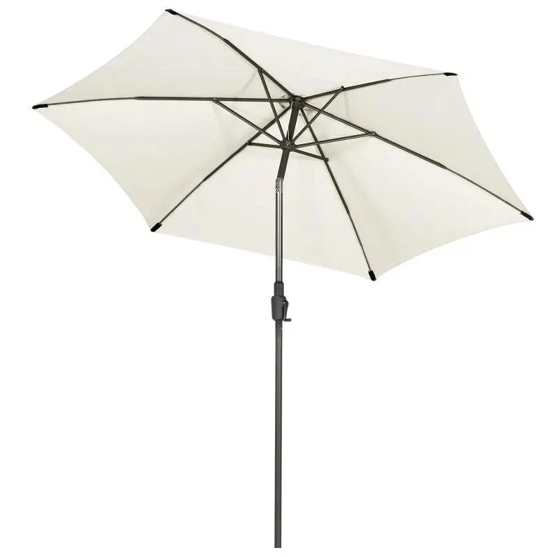 Sekey 270cm Sonnenschirm mit Kurbel, Knickbar im Sitzen, Sonnenschutz UV50+