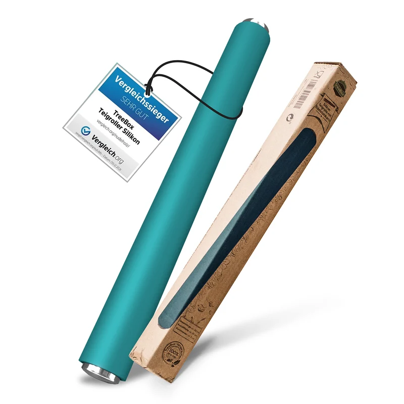 Teigroller aus Silikon - Cyan
