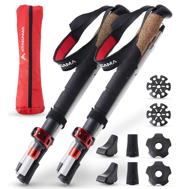 Teleskop Wanderstöcke - faltbar - CarbonMix - 63 cm /135 cm