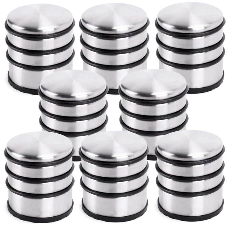 Edelstahl Türstopper Chrom-Design hoch 8 Stück