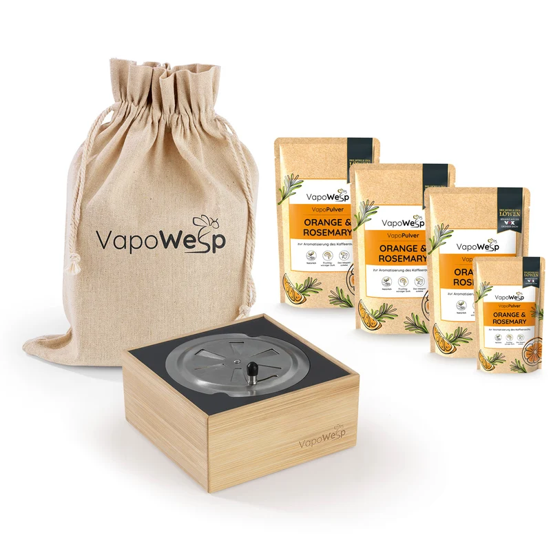 Räucherbox inkl. Orange & Rosemary (3x je 100 g / 1x 50 g)