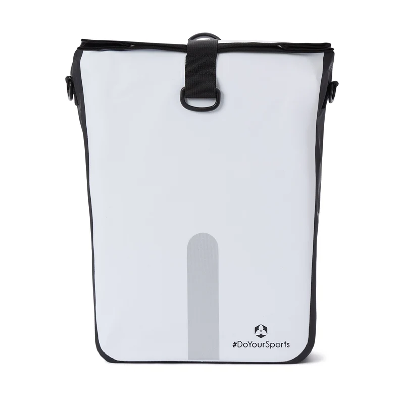 Wasserdichte Fahrradtasche Roll-Top - 21 L - Weiß