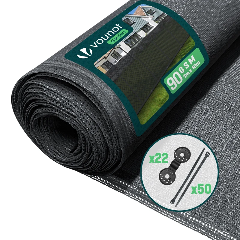 Zaunblende 1×10m, Sichtschutz Zaun 90 g/m² HDPE Schattiernetz,Anthrazit