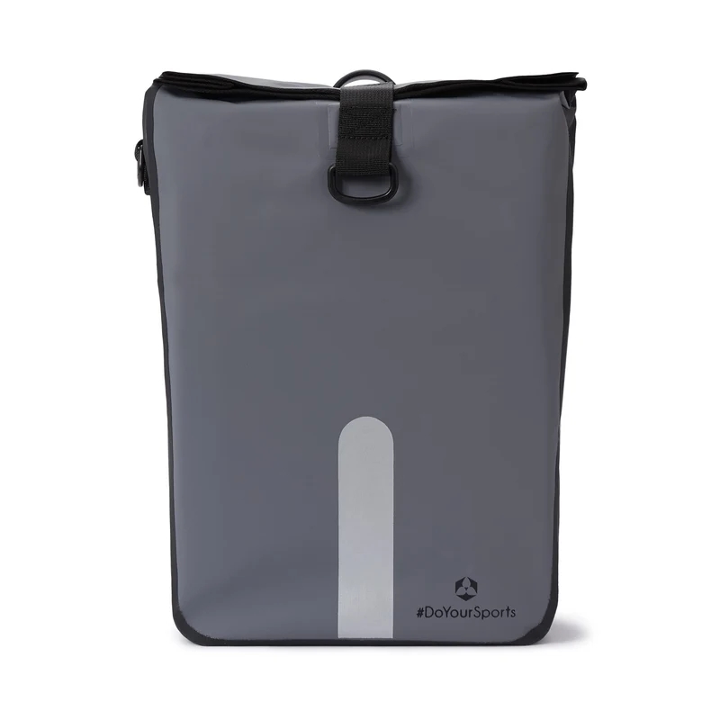 Wasserdichte Fahrradtasche Roll-Top - 21 L - Grau