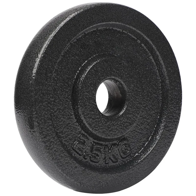 Gusseisen Hantelscheiben Gewichtscheiben - 2,5 kg - Bohrung 28/29 mm
