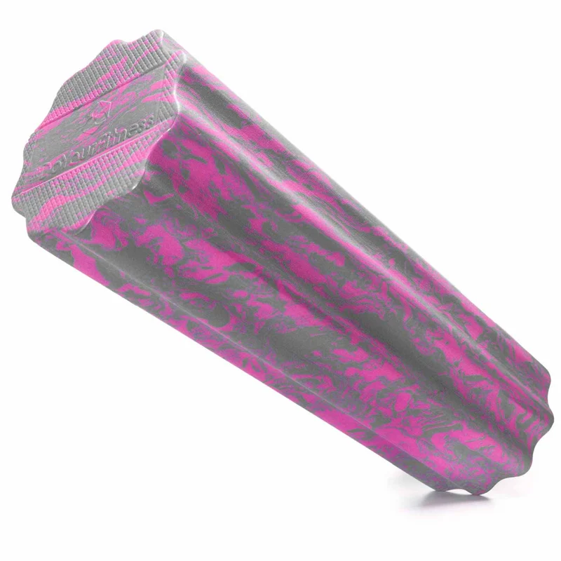Faszienrolle "Anila" eckig - 45 x 15 cm - Pink/Grau