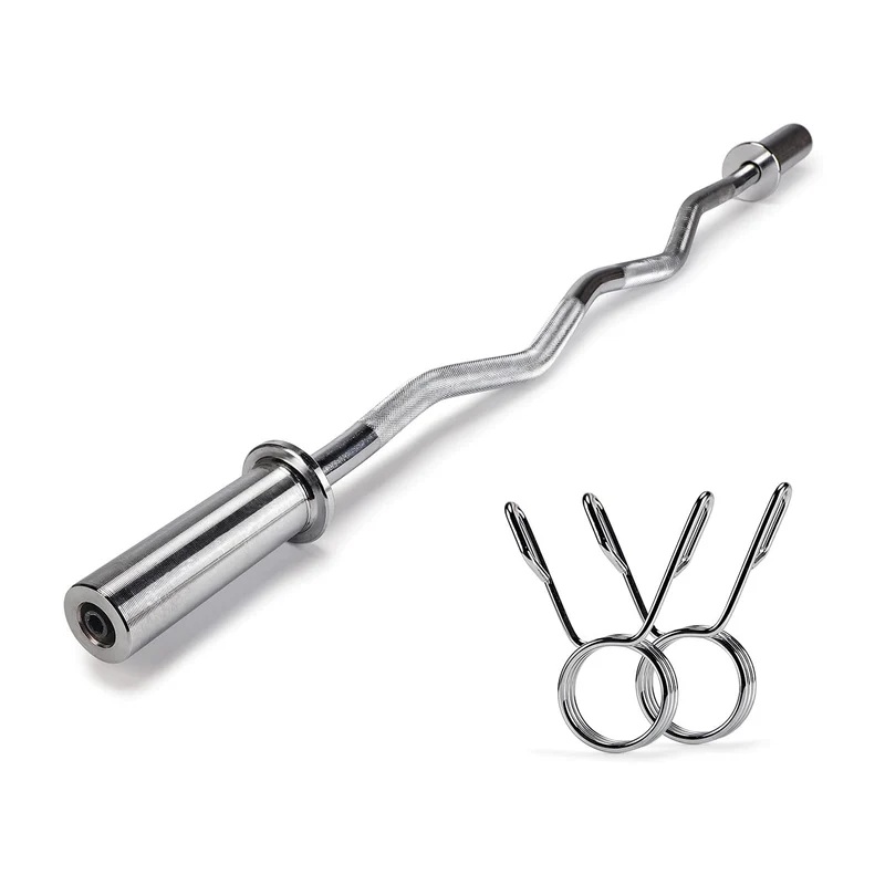 Curlstange - Gebogene Hantelstange aus Gusseisen
