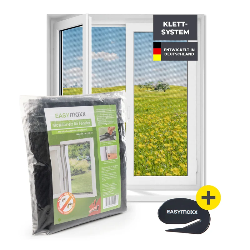 Insektenschutzgitter mit Klettbefestigung
