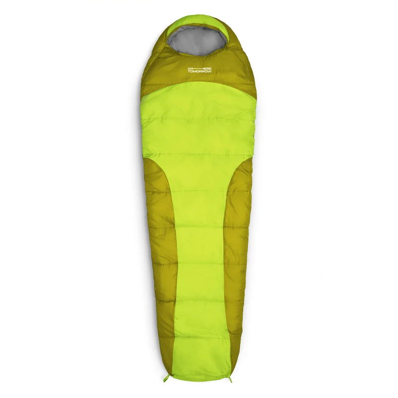 Camping Schlafsack Small & Light - Mumienschlafsack mit Tasche - 220 x 80 x 50 cm - Hellgrün
