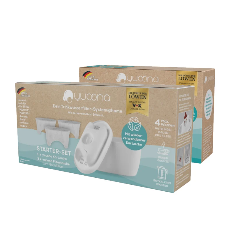 Wasserfilter Starter-Kit - Kartusche mit 6 Filtertaschen