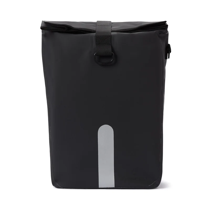 Wasserdichte Fahrradtasche Roll-Top - 21 L - Schwarz