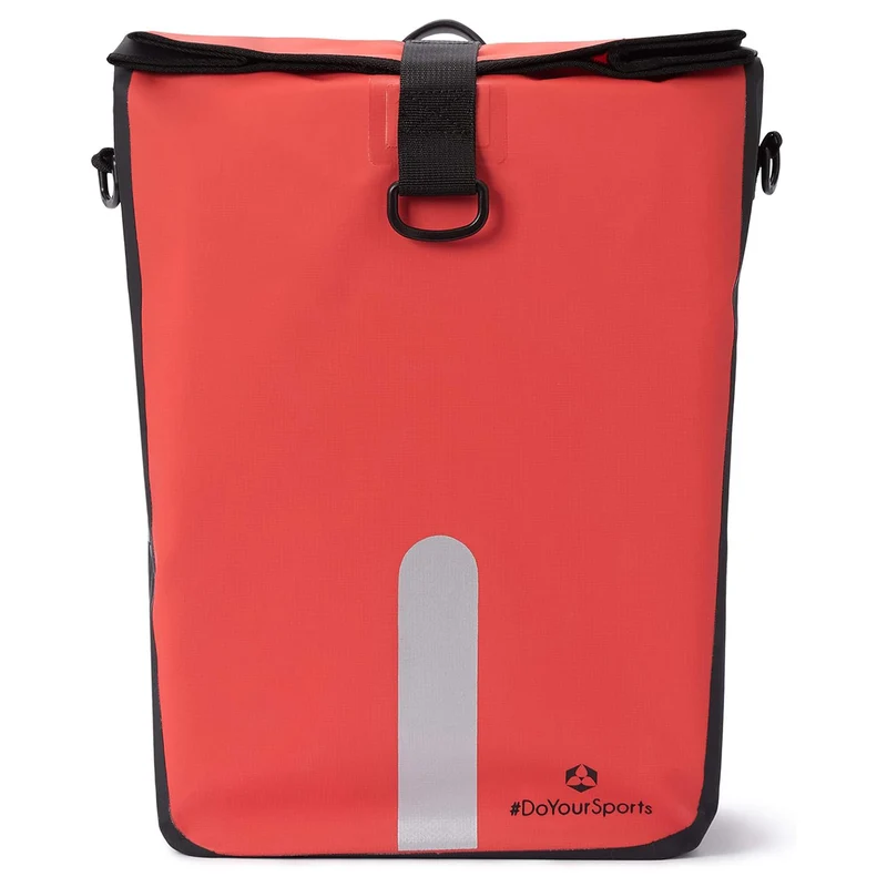 Wasserdichte Fahrradtasche Roll-Top - 21 L - Rot