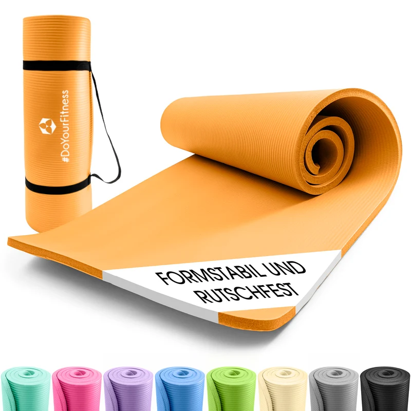 Fitness- und Gymnastikmatte - 183 x 61 x 1,5 cm - Orange