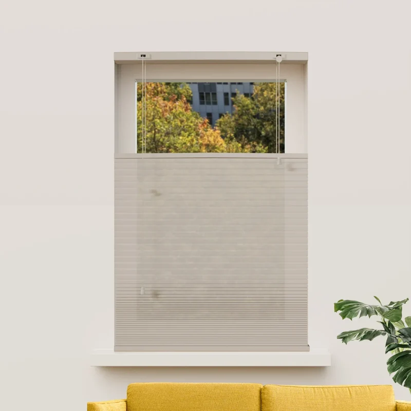 Wabenplissee nach Maß – Halbtransparent – Beige