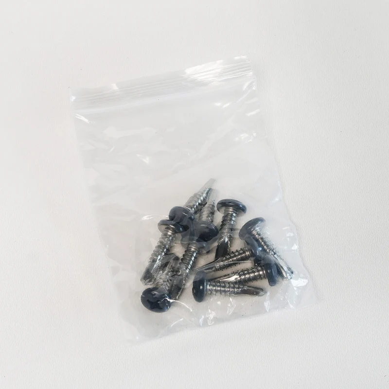 Schrauben 6,3x25 Anthrazit, Weiß oder Schwarz (10x)
