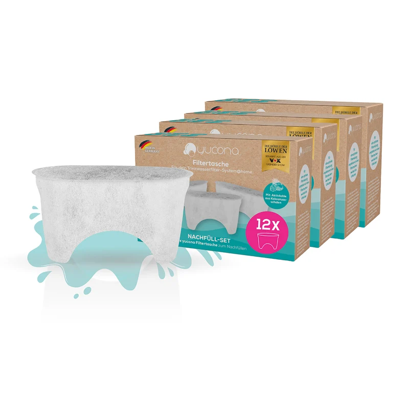 Wasserfilter Nachfüllset - 12er-Set Filtertaschen
