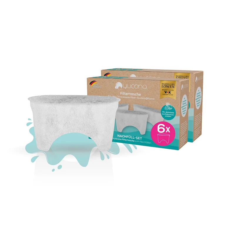 Wasserfilter Nachfüllset - 6er-Set Filtertaschen