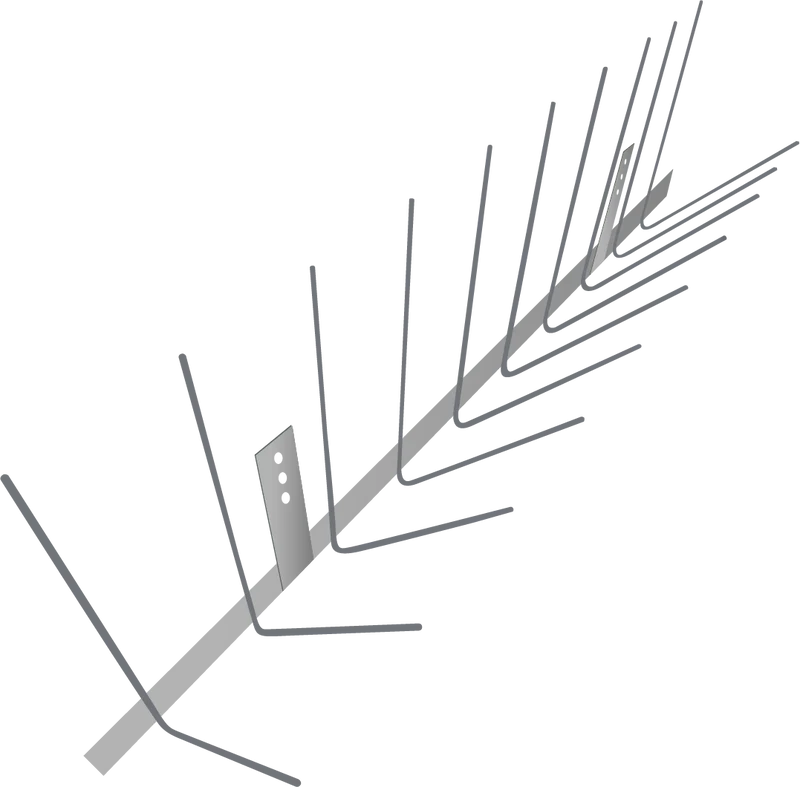 Taubenabwehr | Taubenabwehr Spikes Dachrinne 1 Meter