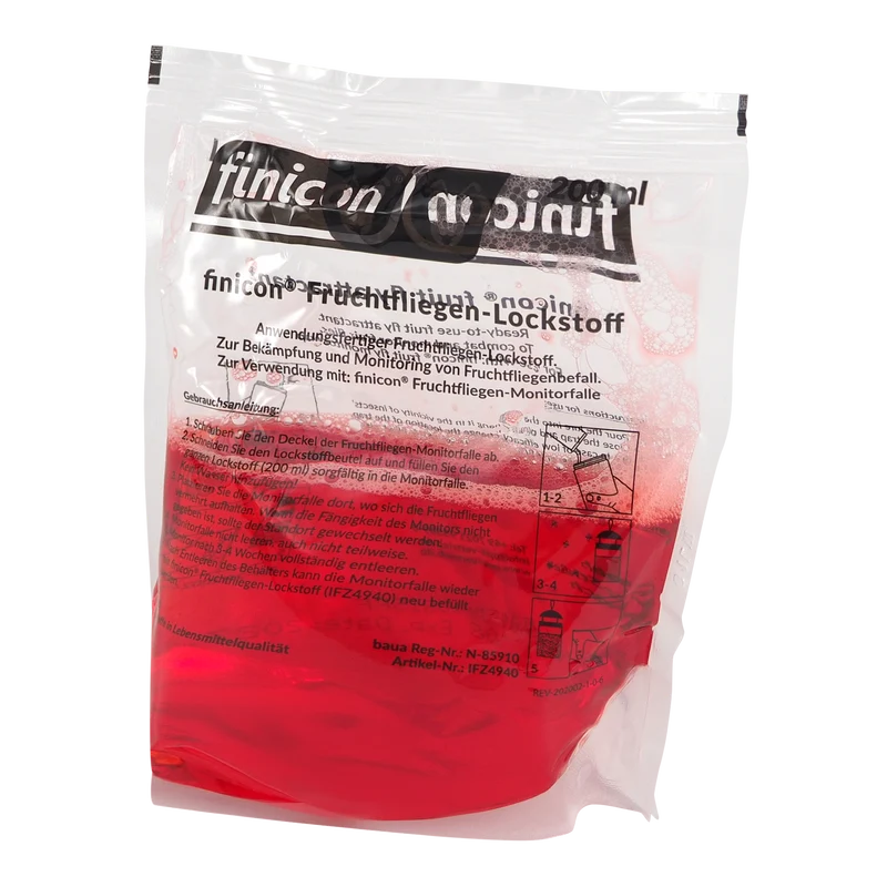 Fruchtfliegenfalle | Finicon Obstfliegenfalle Lockstoff 200ml