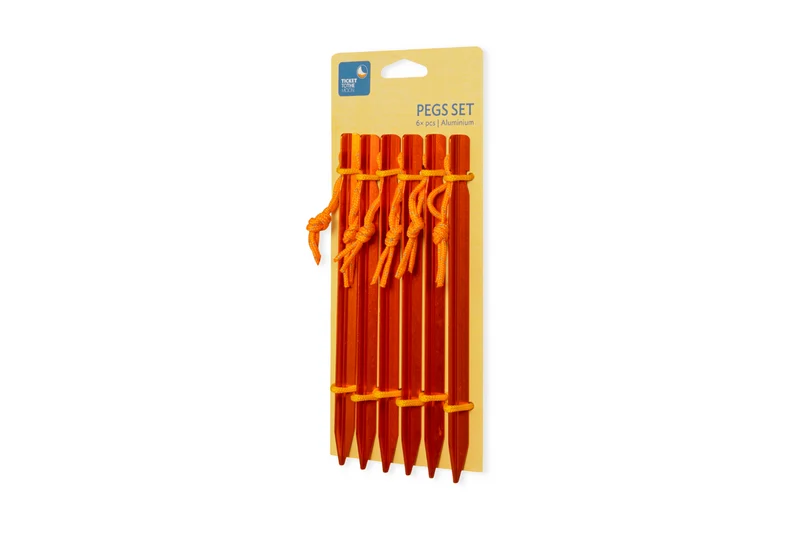 HERING SET (6-teilig) – Ultraleichte Aluminium Heringe für maximalen Halt
