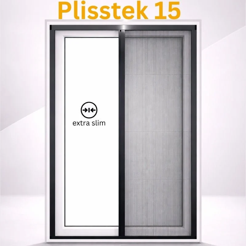 Plisstek15 - Insektenschutz Plissee für Türen (zum schrauben oder kleben)