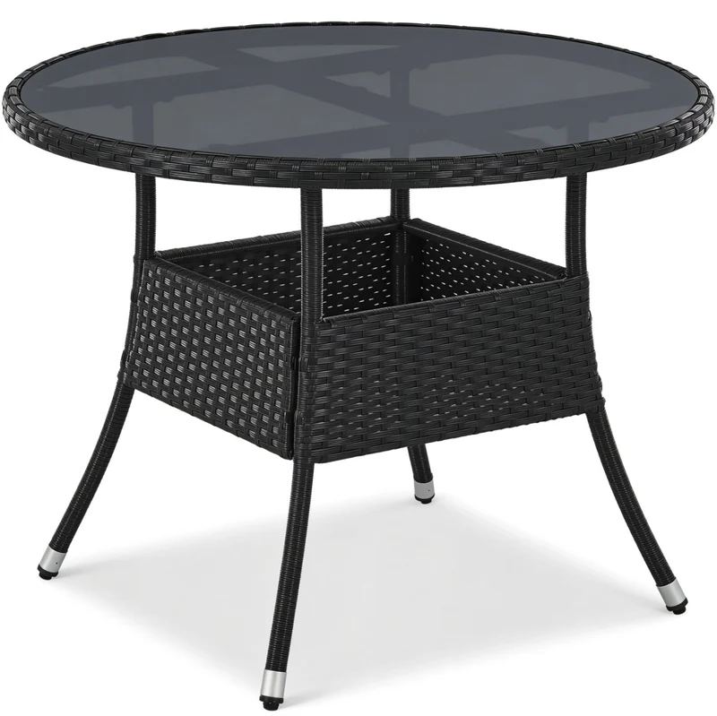 Runder Polyrattan Gartentisch Yoro