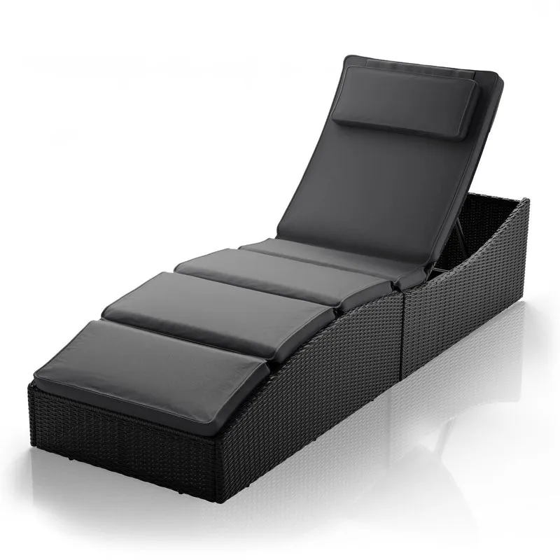 Faltbare Polyrattan Sonnenliege Lamia