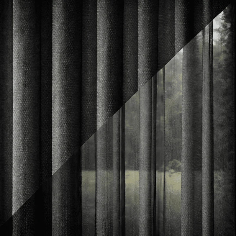 Lamellengardine SoftFlow Schwarz