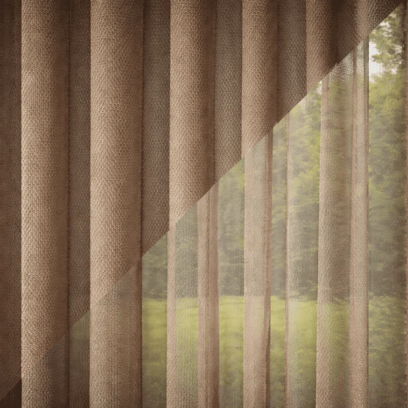 Lamellengardine SoftFlow Hellbraun